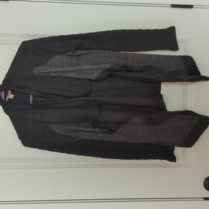 Black cardigan sweater